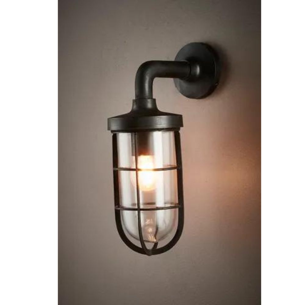 Emac & Lawton SUBMARINE - 25W Black Outdoor Wall Light-Emac & Lawton-Ozlighting.com.au