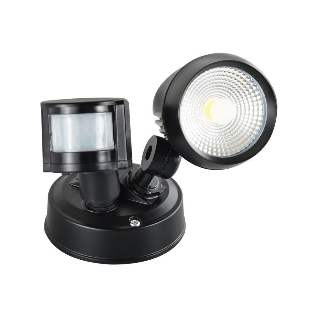 Energetic SECULITE-SINGLE-PIR LED Spotlight - 10W, 5000K, IP54, Single, with Sensor-Energetic Lighting-Ozlighting.com.au