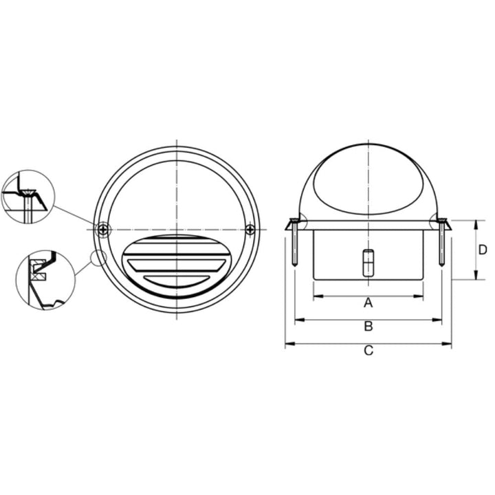Fantech Trade Dome Vent-Fantech Trade-Ozlighting.com.au