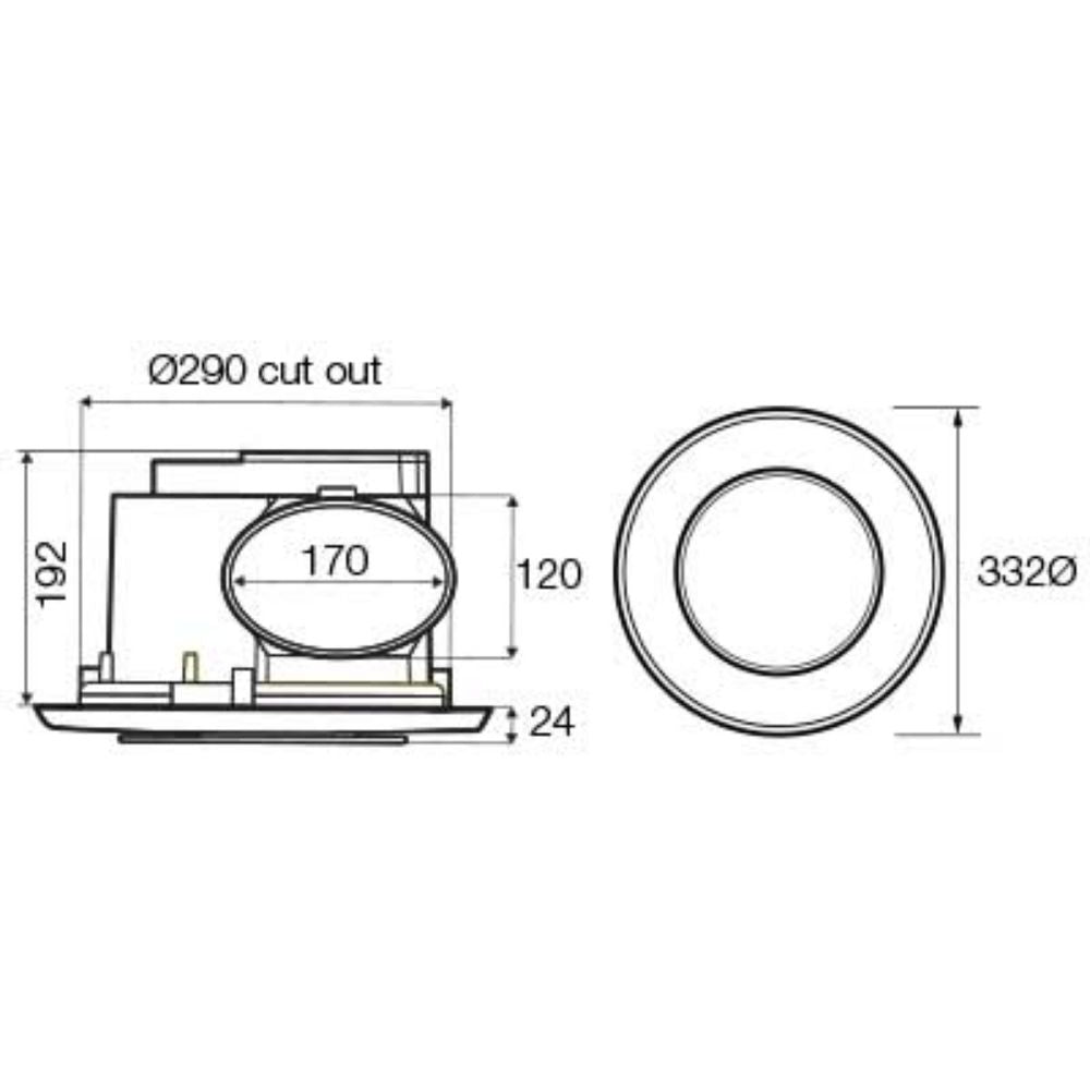 Fantech Trade RAPID RESPONSE 250 Ceiling Exhaust Fan - Grille IPX4-Fantech Trade-Ozlighting.com.au