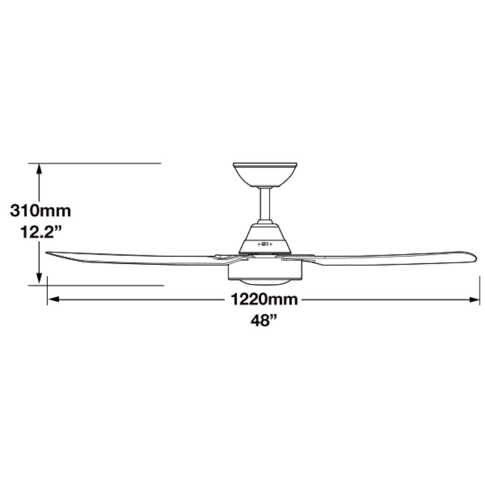 Fantech Trade SCUD Ceiling Fan - 3 Blade 1220mm 48"-Fantech Trade-Ozlighting.com.au