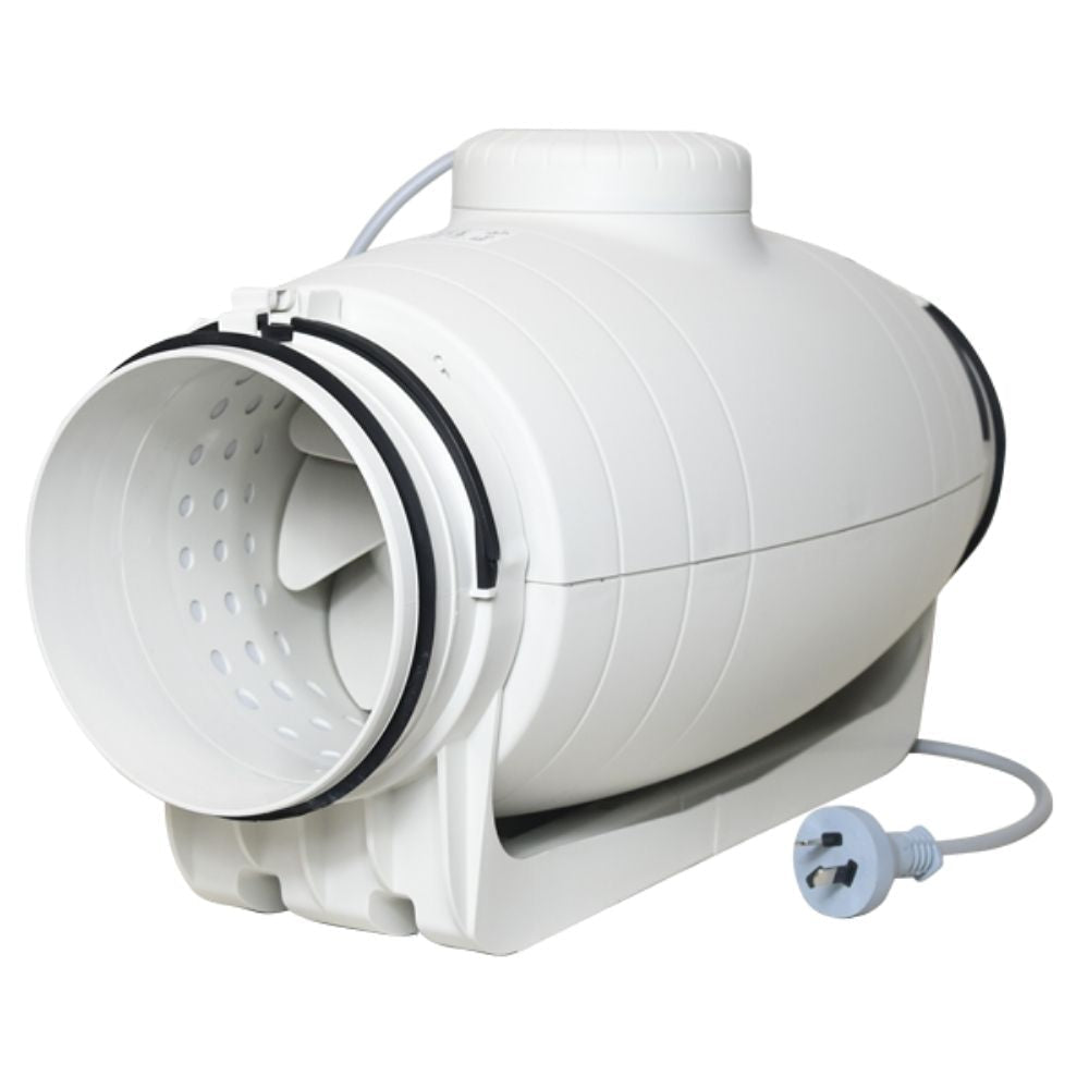 Fantech Trade TD SILENT Duct - 100/125/150/200, In-Line, Mounted Fan, IP44-Fantech Trade-Ozlighting.com.au