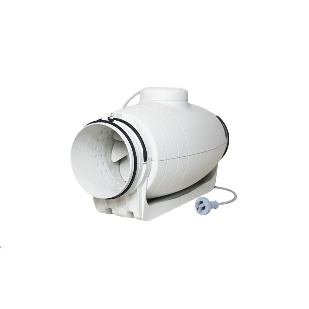 Fantech Trade TD SILENT Duct - 100/125/150/200, In-Line, Mounted Fan, IP44-Fantech Trade-Ozlighting.com.au