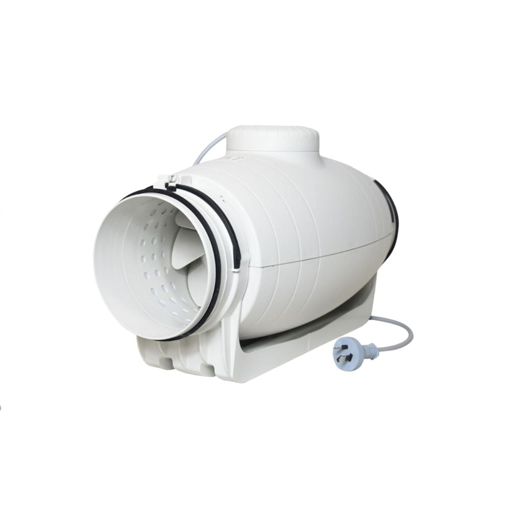 Fantech Trade TD SILENT Duct - 100/125/150/200, In-Line, Mounted Fan, IP44-Fantech Trade-Ozlighting.com.au