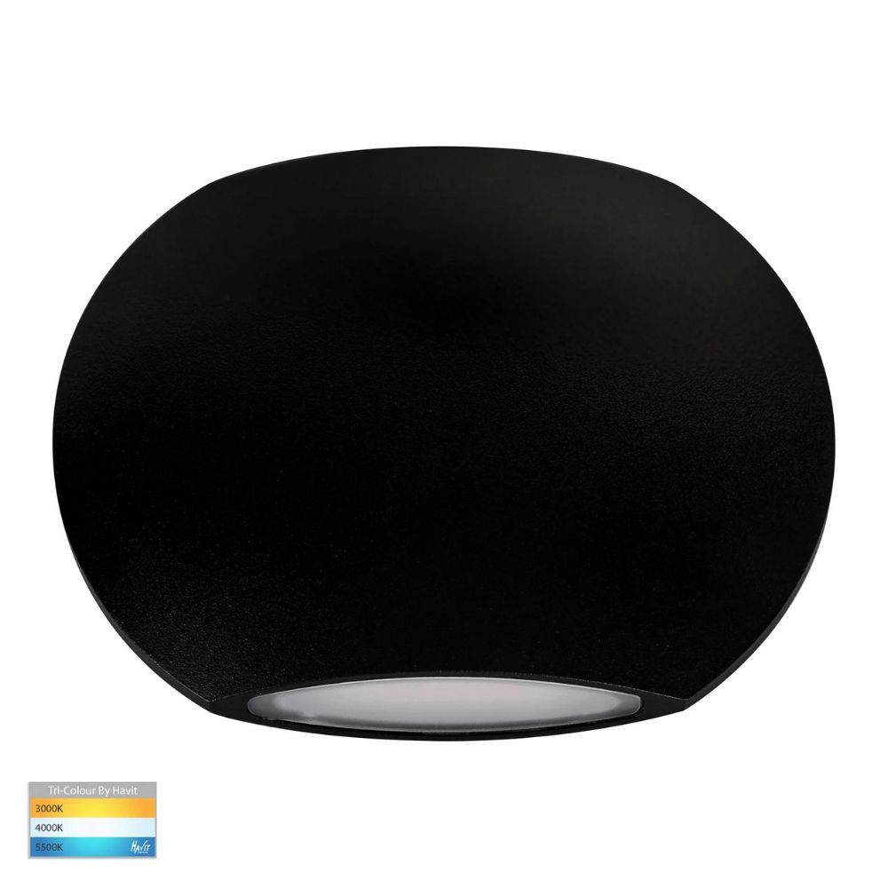 Havit CARA - 6W LED Tri-Colour Modern Exterior Up/Down Wall Light IP54-Havit Lighting-Ozlighting.com.au