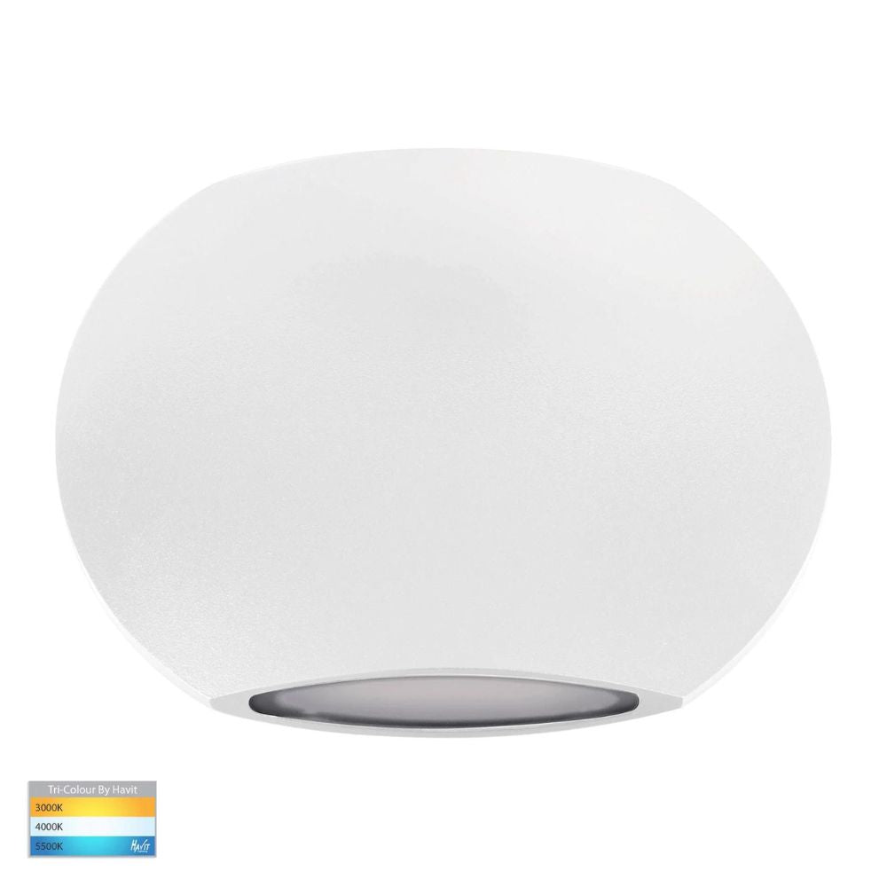 Havit CARA - 6W LED Tri-Colour Modern Exterior Up/Down Wall Light IP54-Havit Lighting-Ozlighting.com.au
