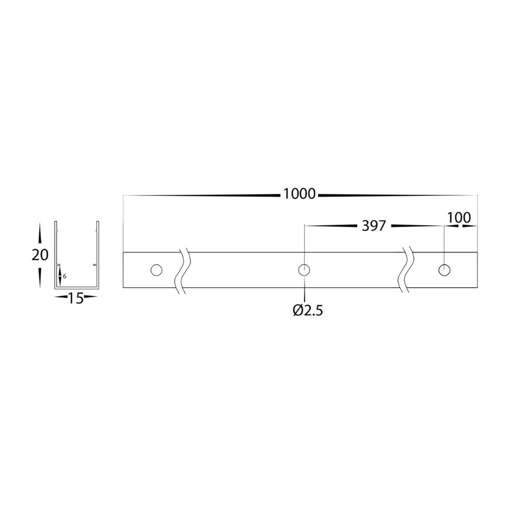 Havit - Channel 1 Metre to suit HV9796 HAVIFLEX-Havit Lighting-Ozlighting.com.au