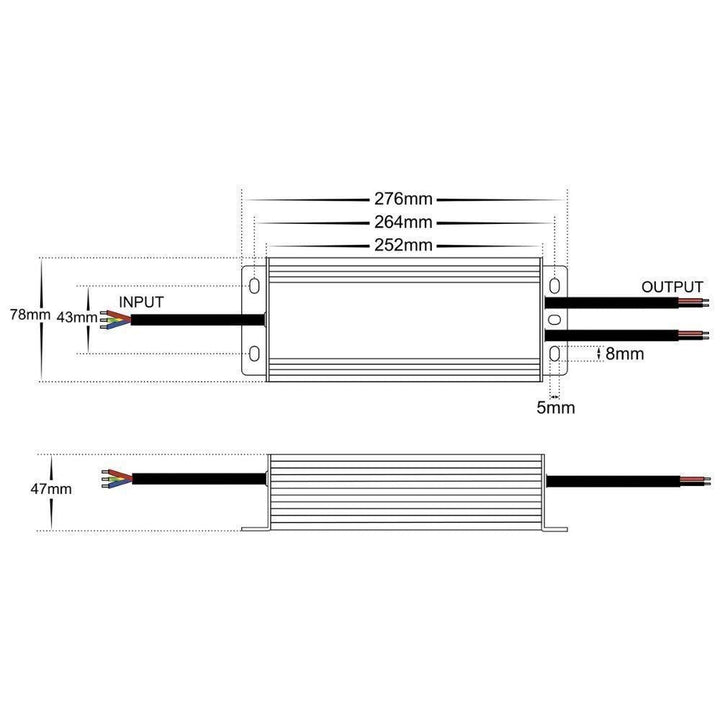 Havit DRIVER-DIM - 12V/24V DC 30/60/100/150/200/300W TRIAC Dimmable LED Driver-Havit Lighting-Ozlighting.com.au