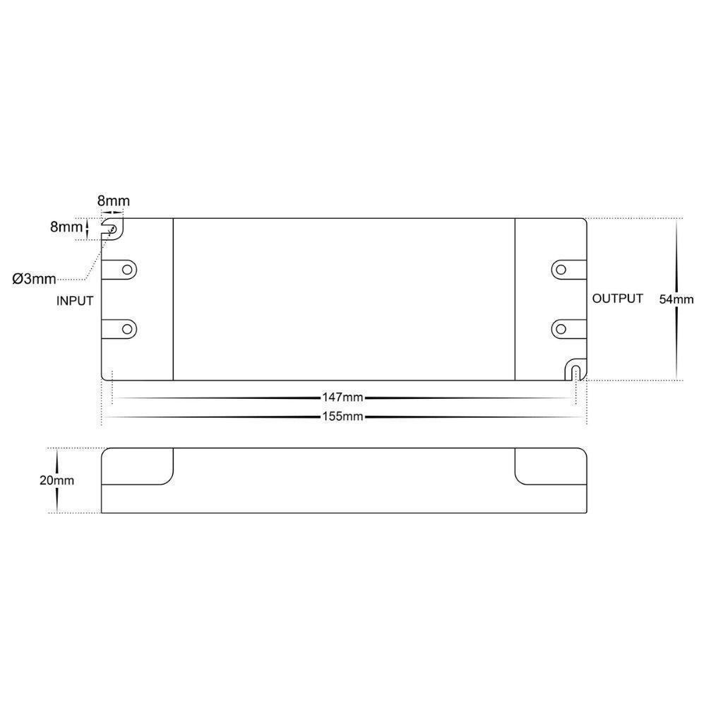 Havit DRIVER-DIM - 12V/24V DC 30/60/100/150/200/300W TRIAC Dimmable LED Driver-Havit Lighting-Ozlighting.com.au