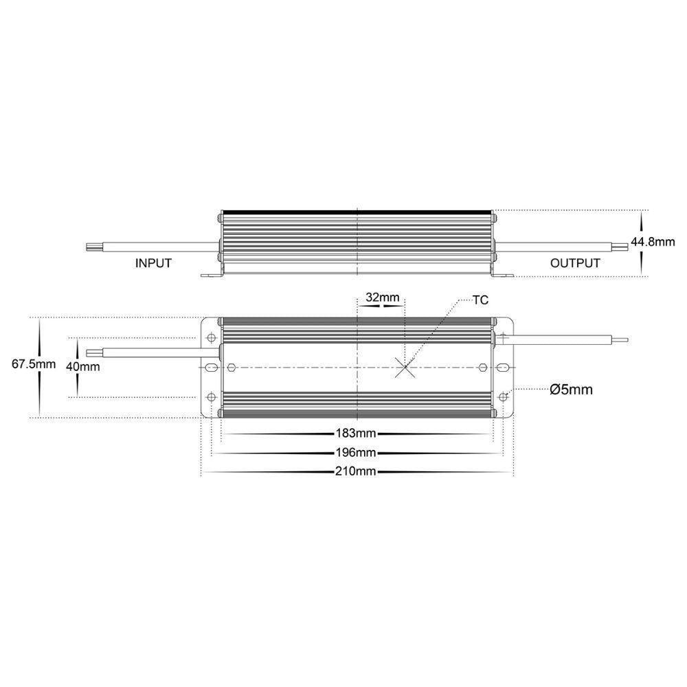Havit DRIVER-WP - 24V DC 30/60/100W Constant Voltage Weatherproof LED Driver IP66-Havit Lighting-Ozlighting.com.au