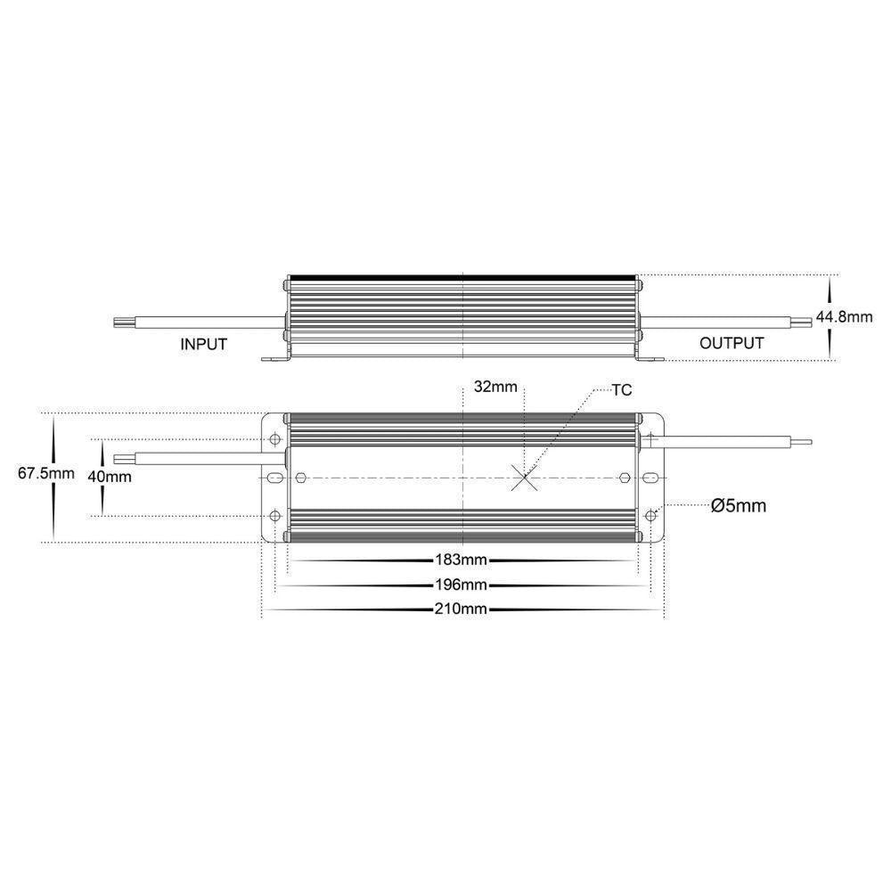 Havit DRIVER-WP LED Driver - 12V/24V DC 30/60/100/150/200/275/300W Constant Voltage Weatherproof IP66-Havit Lighting-Ozlighting.com.au