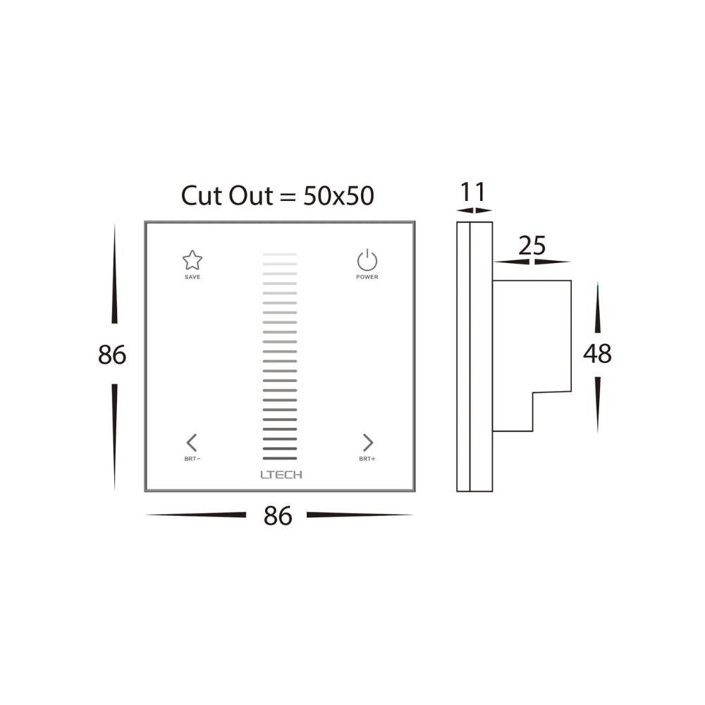 Havit E1 LED Strip Controller - Single Colour - DRIVER REQUIRED-Havit Lighting-Ozlighting.com.au