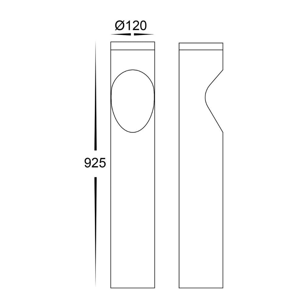 Havit FEDOR - 12W TRI Colour Aluminium Black Bollard Light 24V IP65-Havit Lighting-Ozlighting.com.au