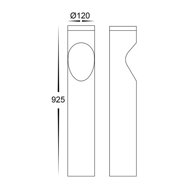 Havit FEDOR - 12W TRI Colour Aluminium Black Bollard Light 24V IP65-Havit Lighting-Ozlighting.com.au