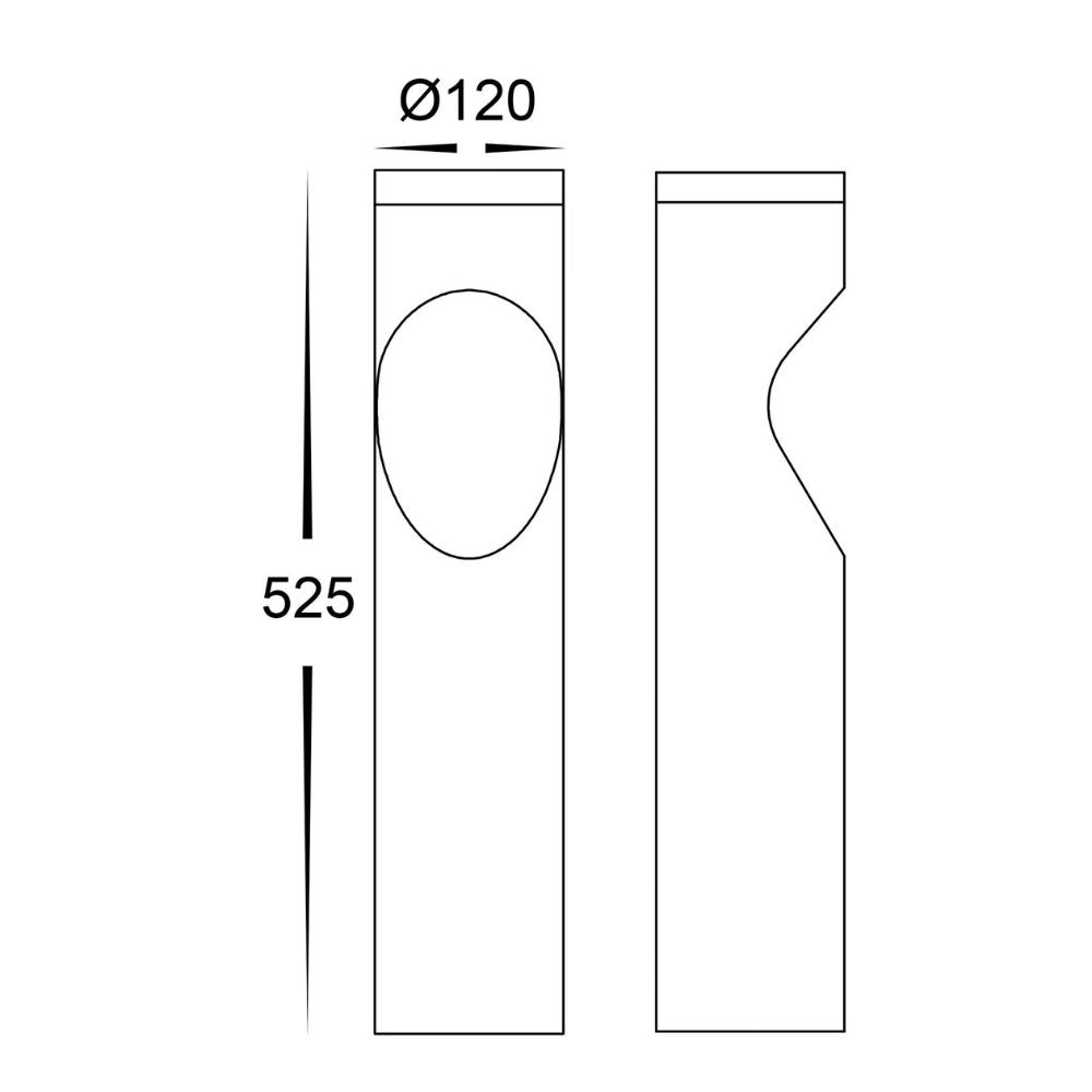 Havit FEDOR - 12W TRI Colour Aluminium Black Bollard Light IP65-Havit Lighting-Ozlighting.com.au