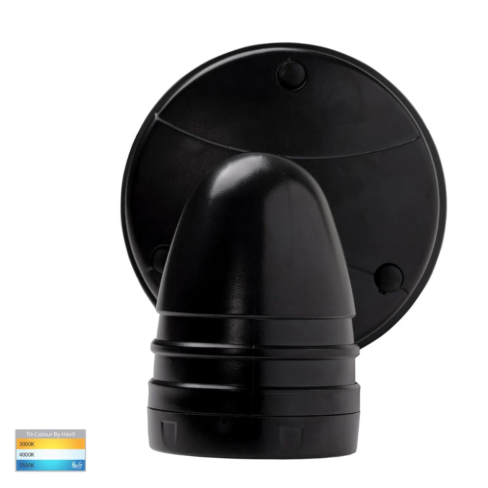 Havit FOCUS - 15W LED Single Head Tri-Colour Exterior PC Spotlight With Sensor IP65-Havit Lighting-Ozlighting.com.au