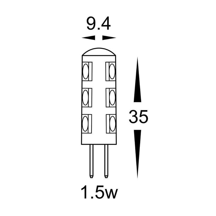 Havit GLOBE-BI-PIN - 1.5W/3.2W/5W LED 12V DC G4 Bi-Pin Globe IP20 - DRIVER REQUIRED-Havit Lighting-Ozlighting.com.au