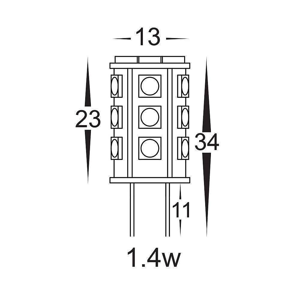 Havit GLOBE-BI-PIN-COL LED Globe - 1.4W, 12V DC, G4 - DRIVER REQUIRED-Havit Lighting-Ozlighting.com.au