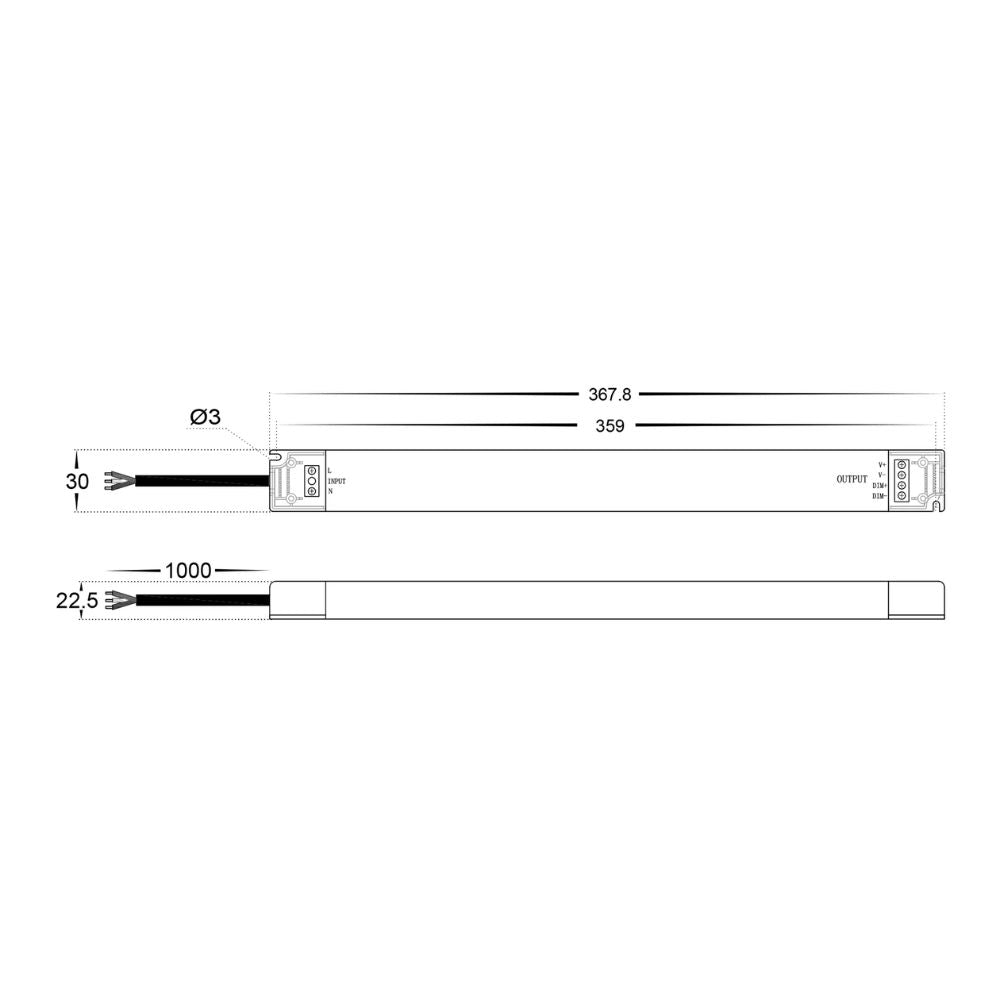 Havit HV9662 LED Driver - 12V DC IP20 TRIAC + 0/1-10V 2 in 1 Dimmable-Havit Lighting-Ozlighting.com.au