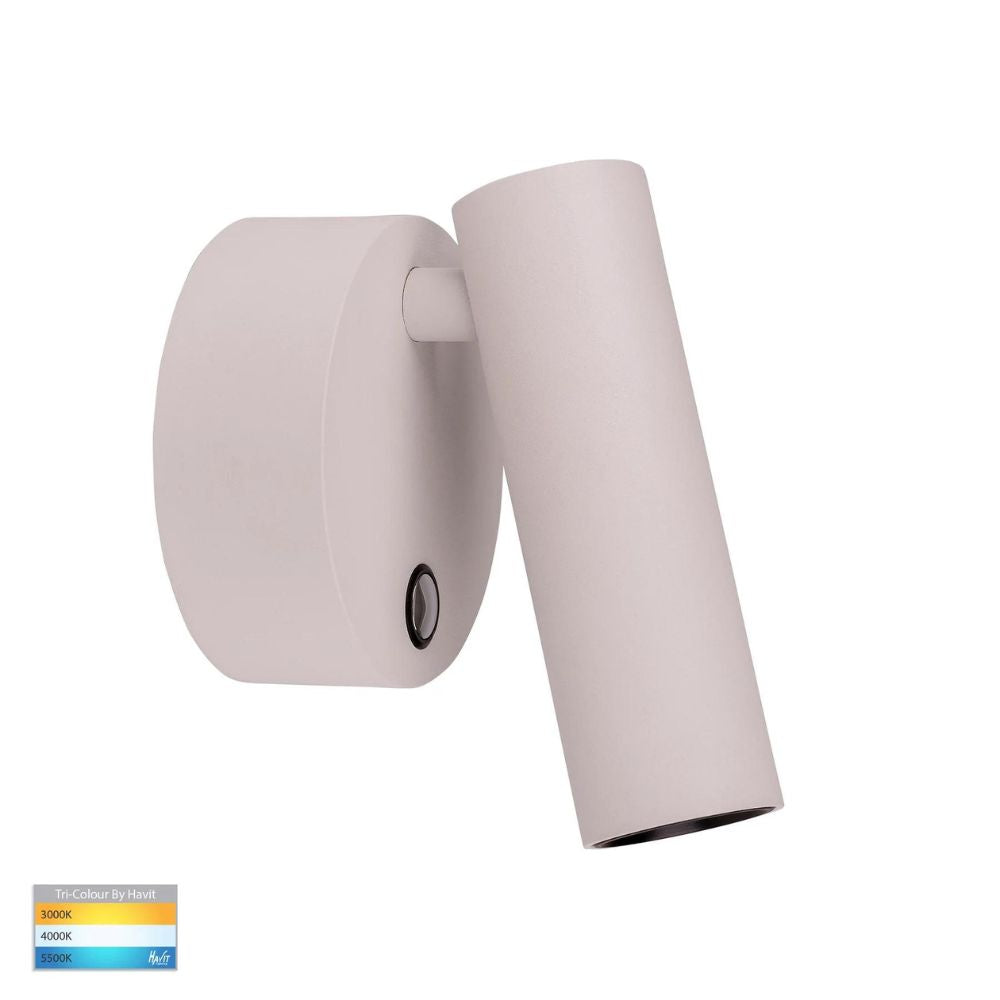 Havit LESEN LED Wall Light - 5W, Tri-Colour, Dimmable, IP20, Single, Adjustable-Havit Lighting-Ozlighting.com.au
