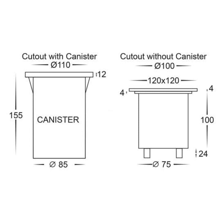 Havit METRO - 5W Stainless Steel Inground Uplighter 12V - IP65-Havit Lighting-Ozlighting.com.au