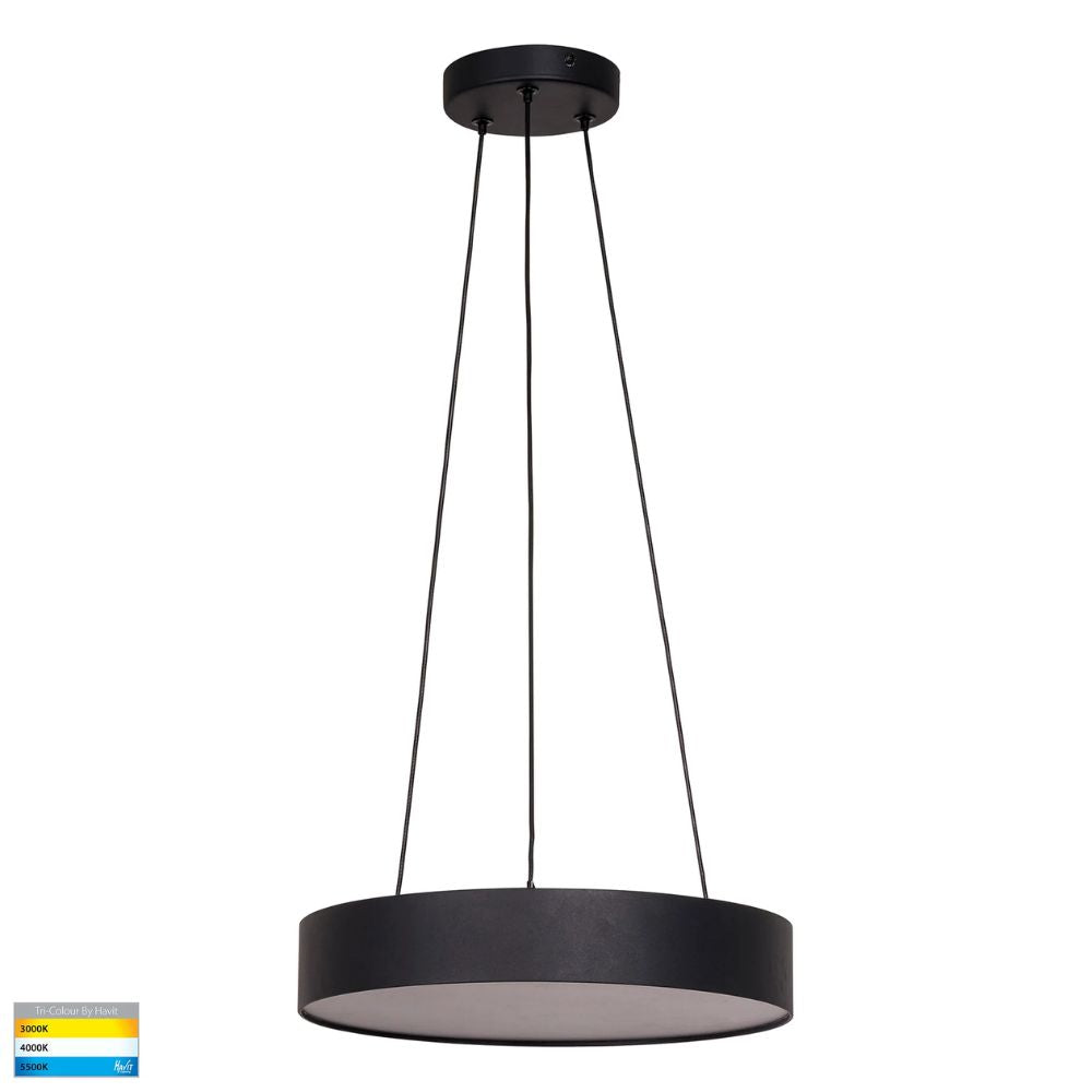 Havit NELLA LED Pendant - 20W/30W, Tri-Colour, Dimmable, Round, 220mm, 320mm-Havit Lighting-Ozlighting.com.au