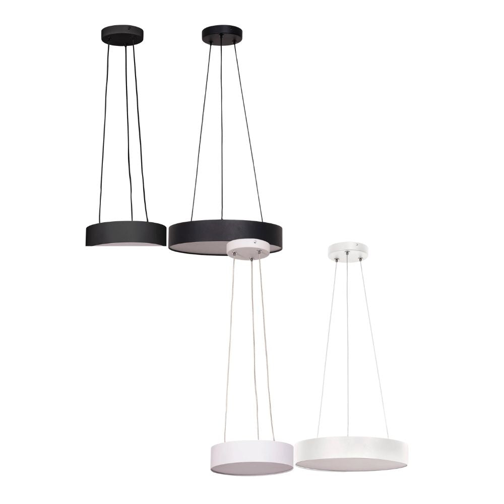 Havit NELLA LED Pendant - 20W/30W, Tri-Colour, Dimmable, Round, 220mm, 320mm-Havit Lighting-Ozlighting.com.au