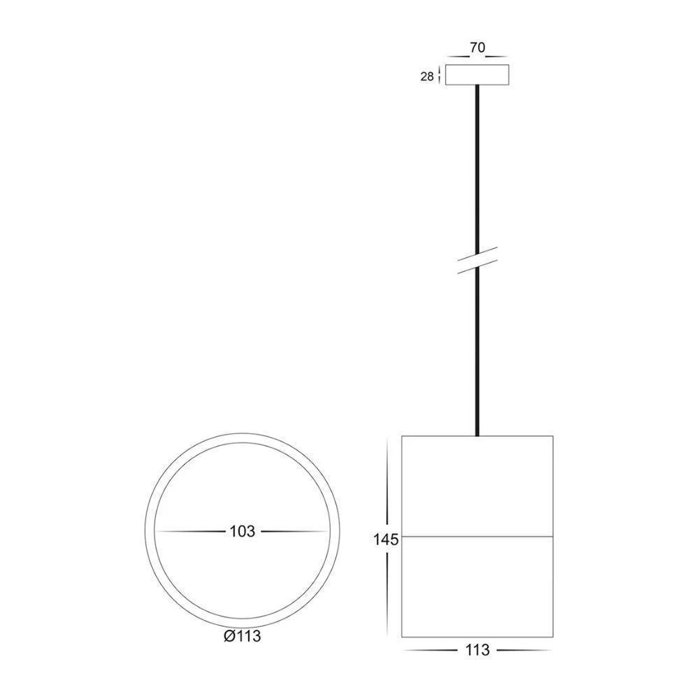 Havit NELLA LED Pendant - 7W/12W/18W, 1 Light, Tri-Colour, Dimmable-Havit Lighting-Ozlighting.com.au