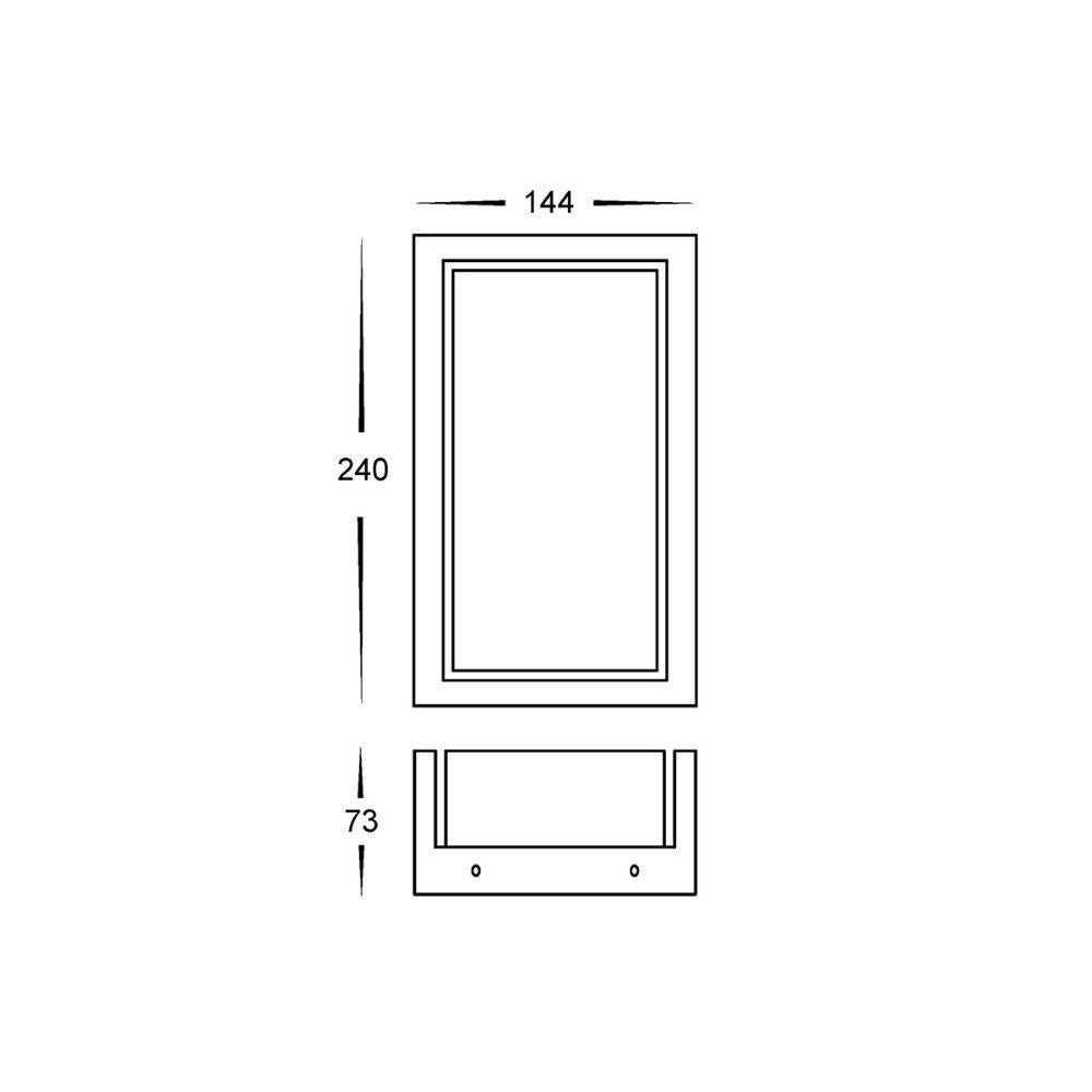 Havit NEPEAN - 12W LED Tri-Colour Modern Exterior Flush Wall Light IP54-Havit Lighting-Ozlighting.com.au