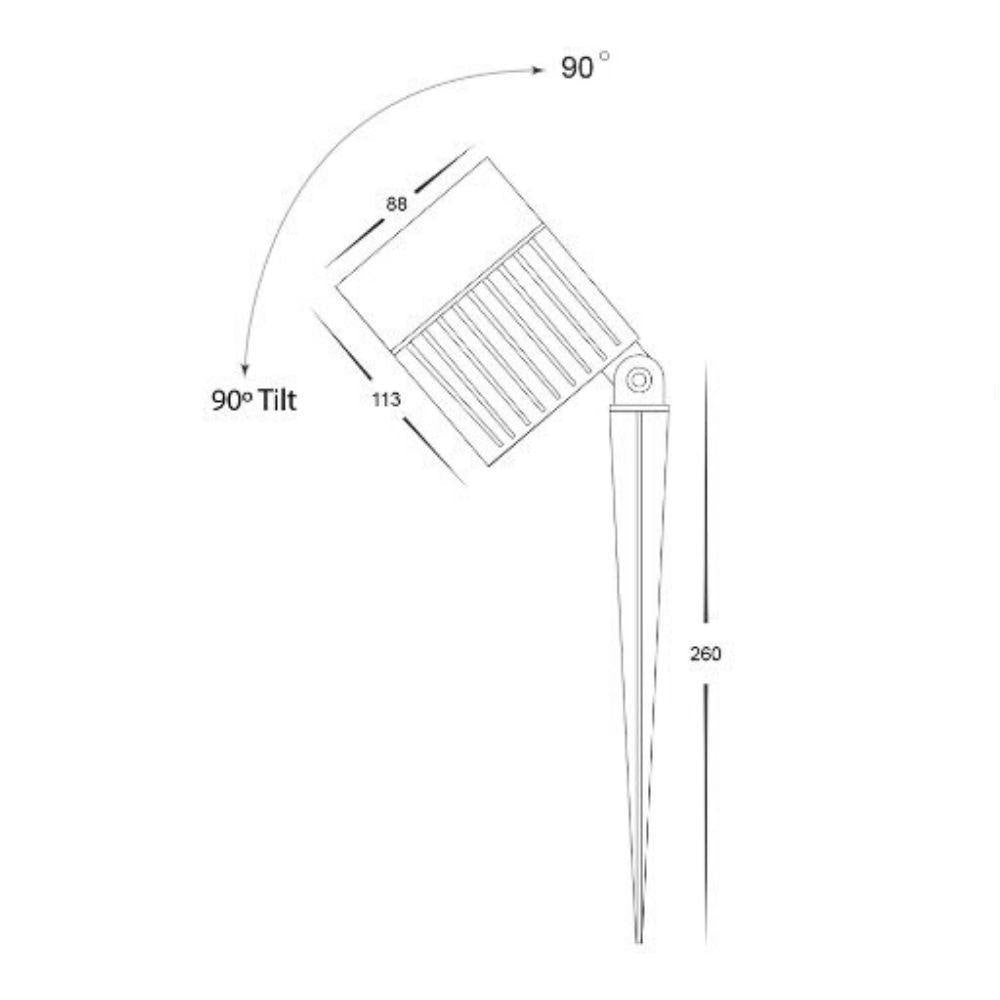 Havit OASIS Garden Spike Light - 12V, Adjustable - DRIVER REQUIRED-Havit Lighting-Ozlighting.com.au