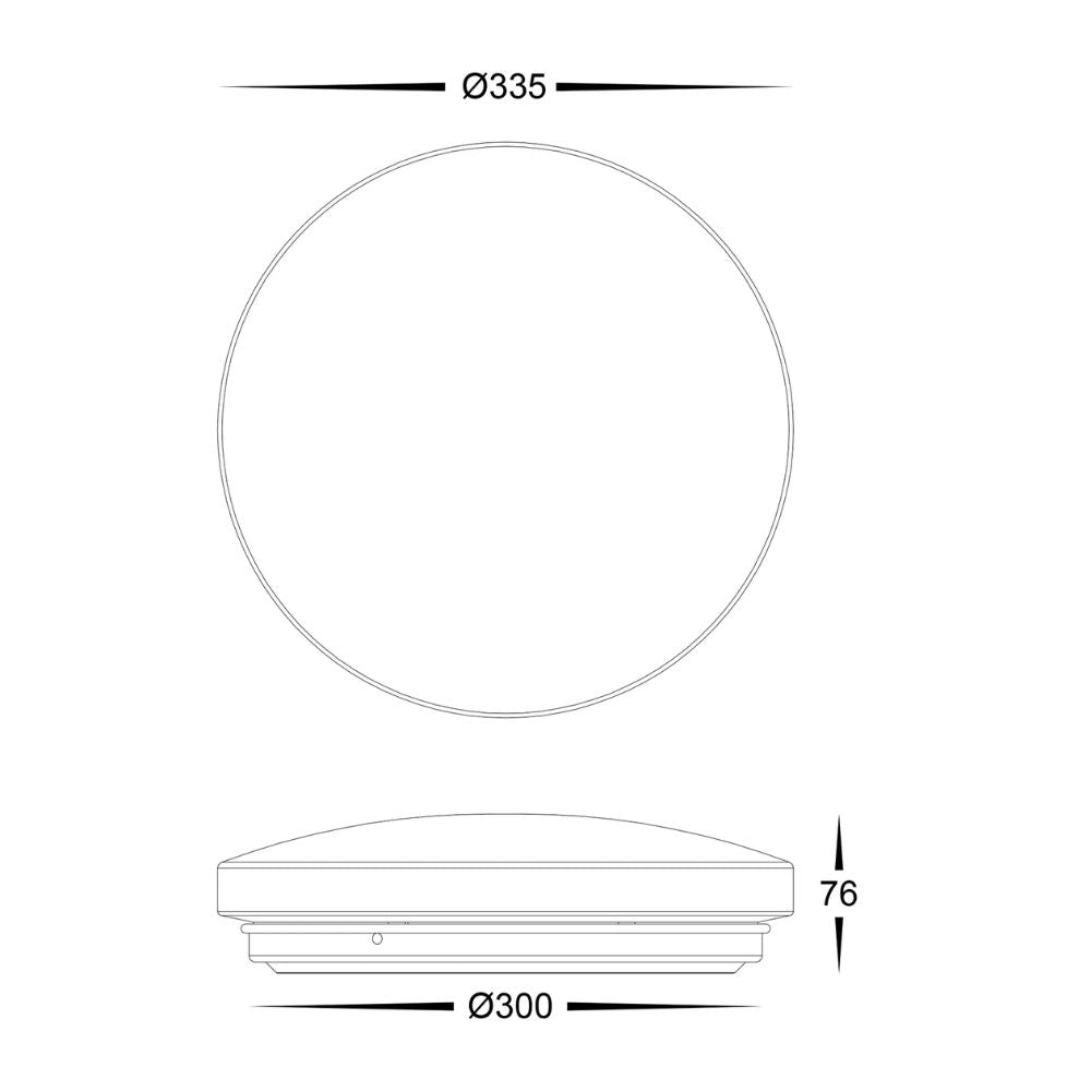 Havit OSTRA LED Oyster Light - Ceiling Mounted-Havit Lighting-Ozlighting.com.au
