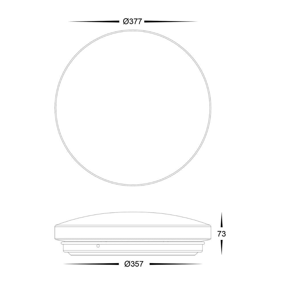 Havit OSTRA LED Oyster Light - Ceiling Mounted-Havit Lighting-Ozlighting.com.au
