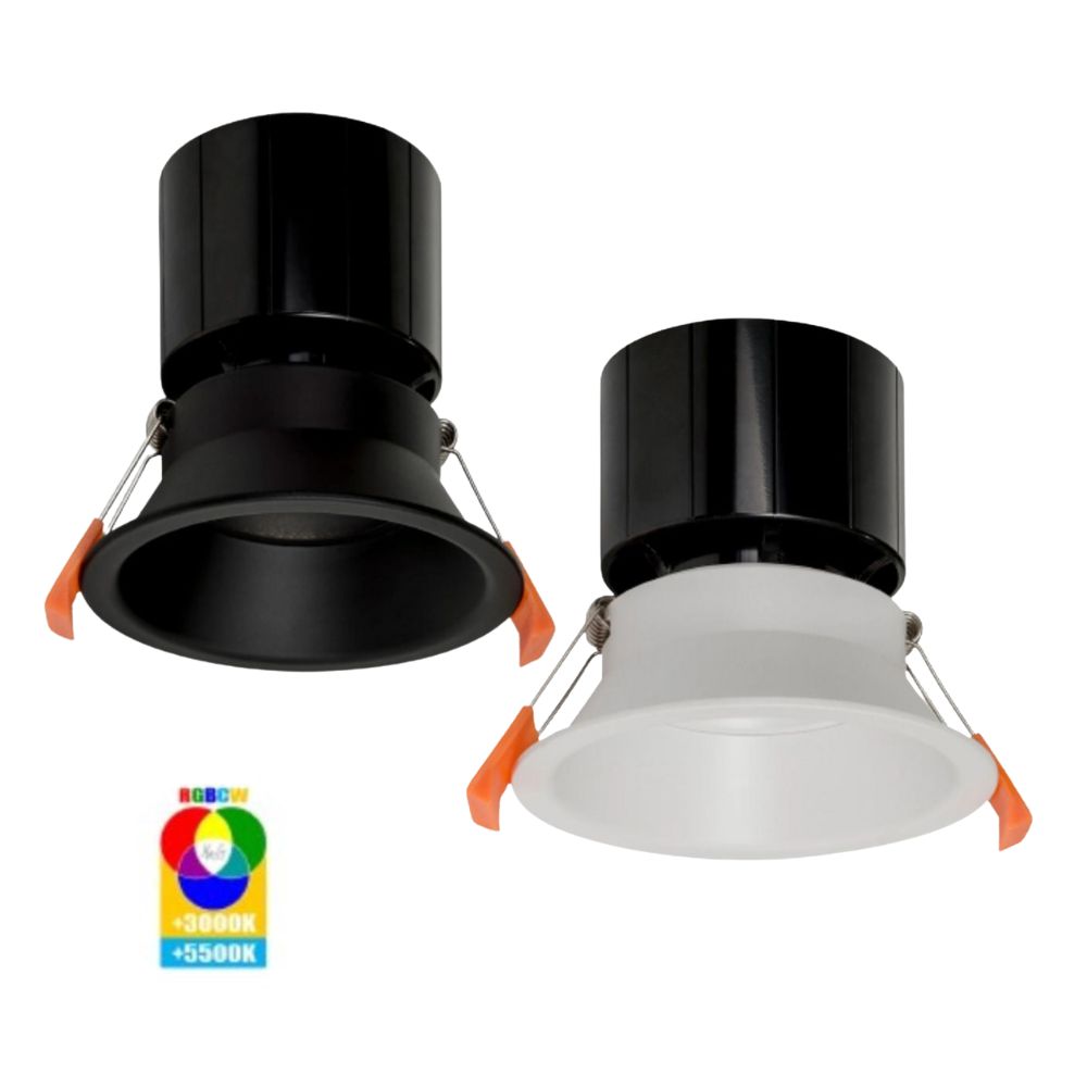 Havit PRIME-SMART LED Downlight - 12W, 105mm, RGBCW+CCT, Tunable, Wi-Fi, Dimmable, IP54, Deepset-Havit Lighting-Ozlighting.com.au