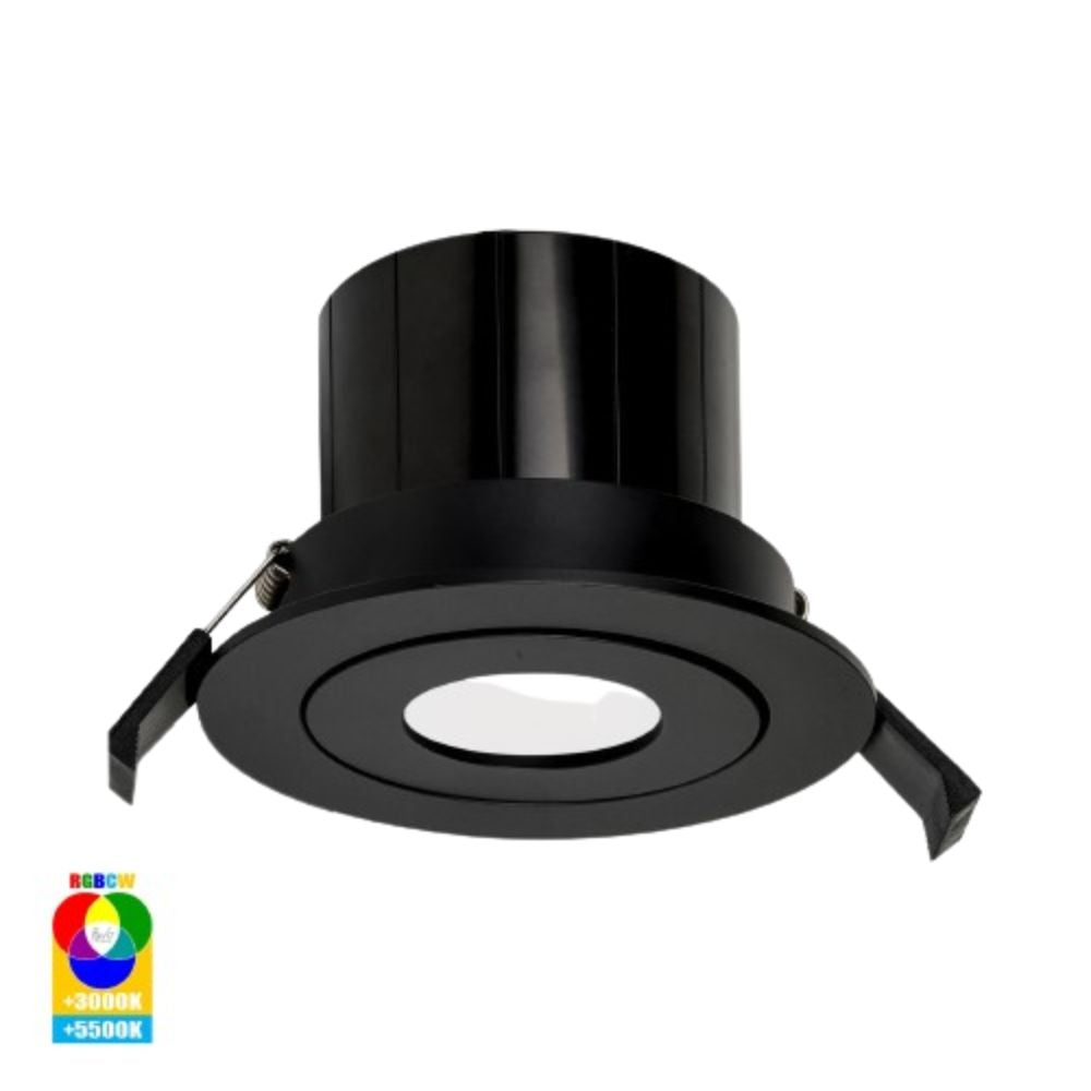 Havit PRIME-SMART LED Downlight - 12W, 105mm, RGBCW+CCT, Tunable, Wi-Fi, IP54, Tilt-Havit Lighting-Ozlighting.com.au