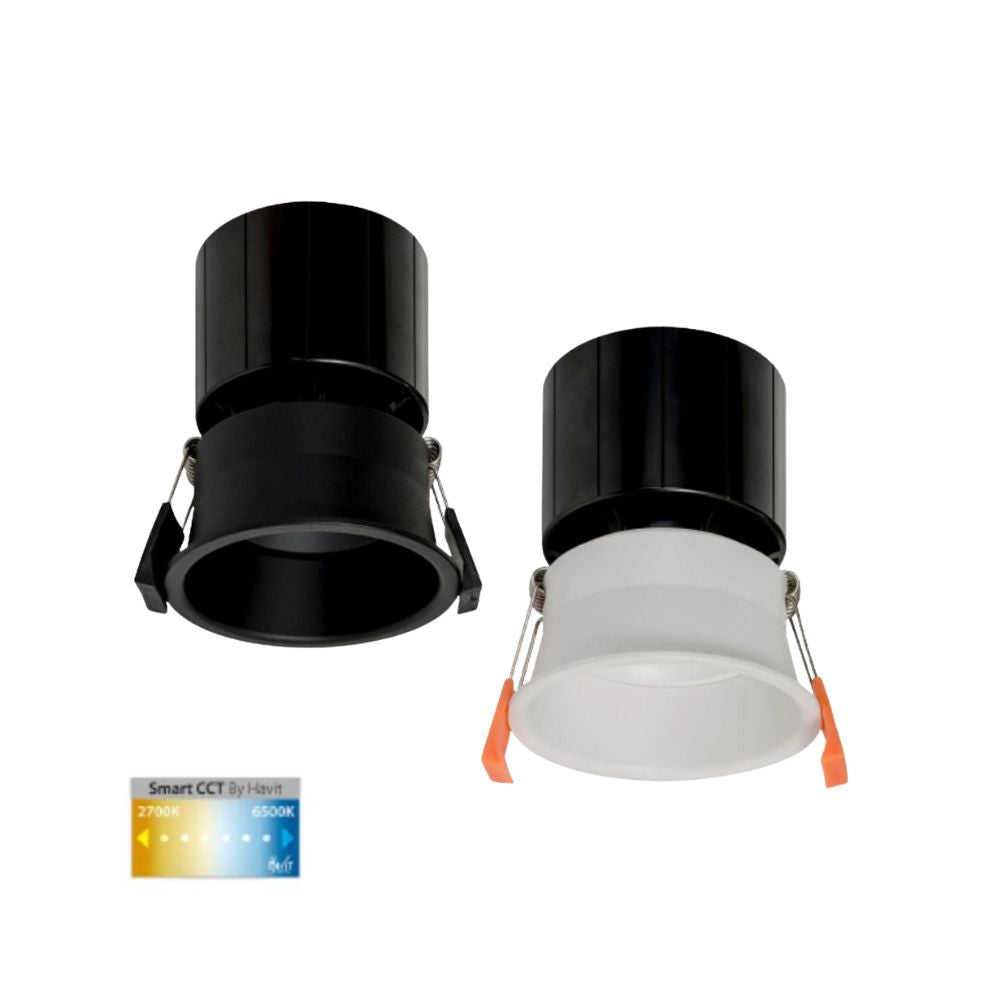 Havit PRIME-SMART LED Downlight - 12W, 84mm, Tunable, Wi-Fi, CCT, Dimmable, IP54, Deepset-Havit Lighting-Ozlighting.com.au