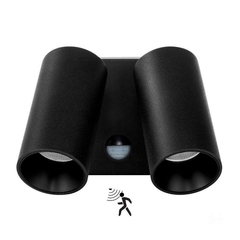 Havit REVO - 9W/18W Tricolour Switchable LED Interior/Exterior Double Adjustable Wall Light With Optional Sensor IP65-Havit Lighting-Ozlighting.com.au