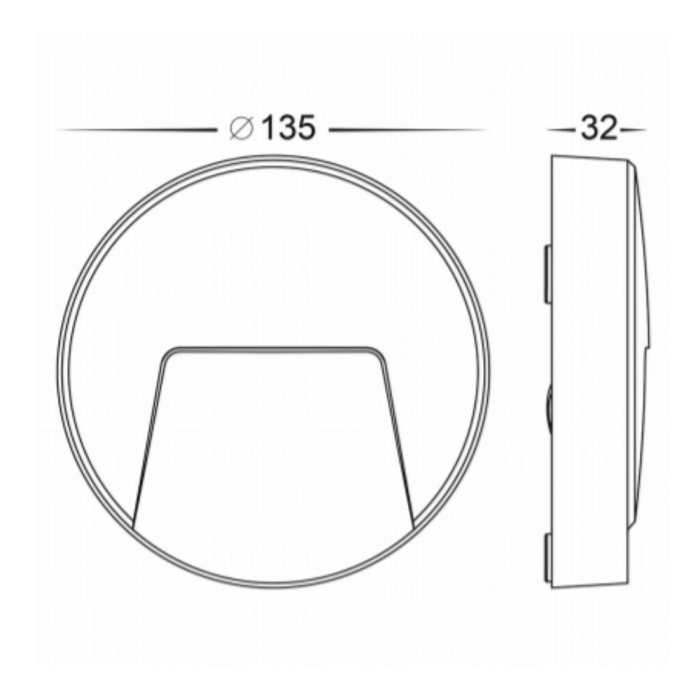 Havit SEEFORE LED Step Light - 3W, 12V DC, Tri-Colour, IP65, Surface Mount - DRIVER REQUIRED-Havit Lighting-Ozlighting.com.au