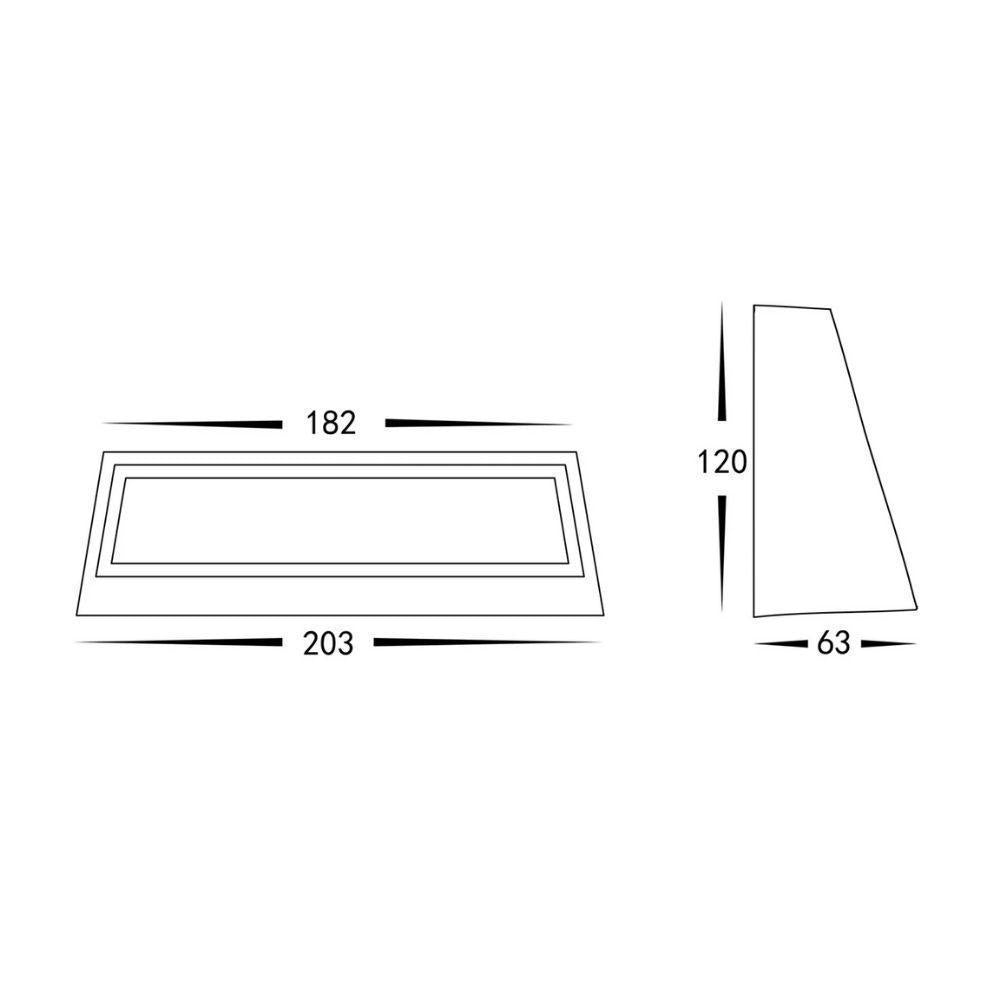 Havit SHIM LED Step Light - 12W/14W, 203mm, 301mm, Tri-Colour, IP54, Surface Mount-Havit Lighting-Ozlighting.com.au