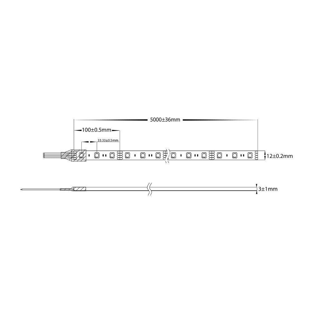 Havit STRIP-7.2-RGB-WP-EG LED Strip - 7.2W, 12V, 12mm, Per Metre, RGB, IP54 - DRIVER REQUIRED-Havit Lighting-Ozlighting.com.au