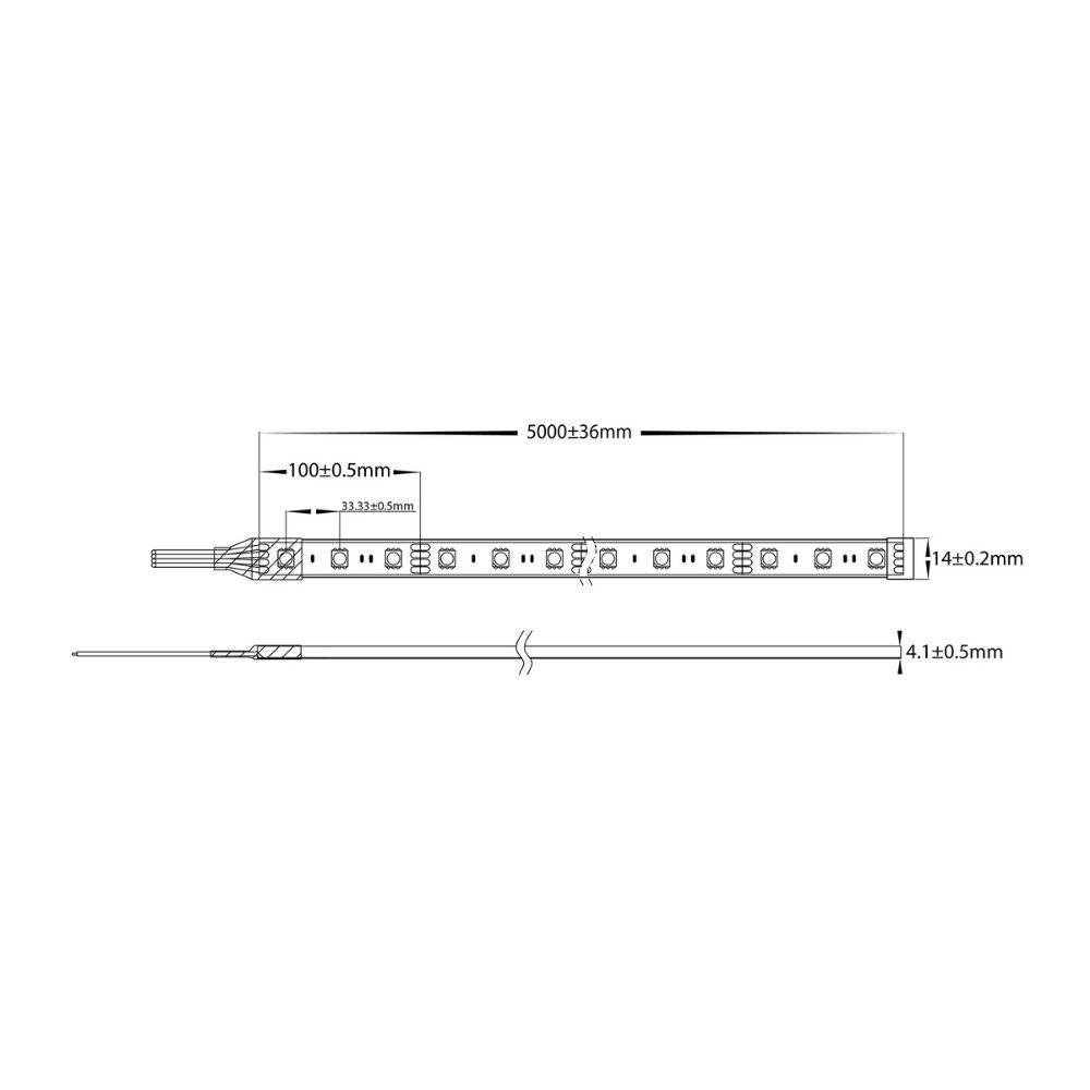 Havit STRIP-7.2-RGB-WP LED Strip - 7.2W, 12V, 14mm, Per Metre, RGB, IP67 - DRIVER REQUIRED-Havit Lighting-Ozlighting.com.au