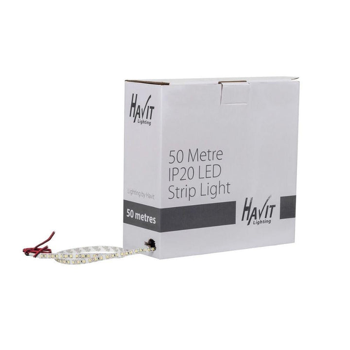 Havit STRIP-9.6-50M - 9.6W 12V 8mm 50M Roll 120 LED Strip Light IP20 - 12V DRIVER REQUIRED-Havit Lighting-Ozlighting.com.au