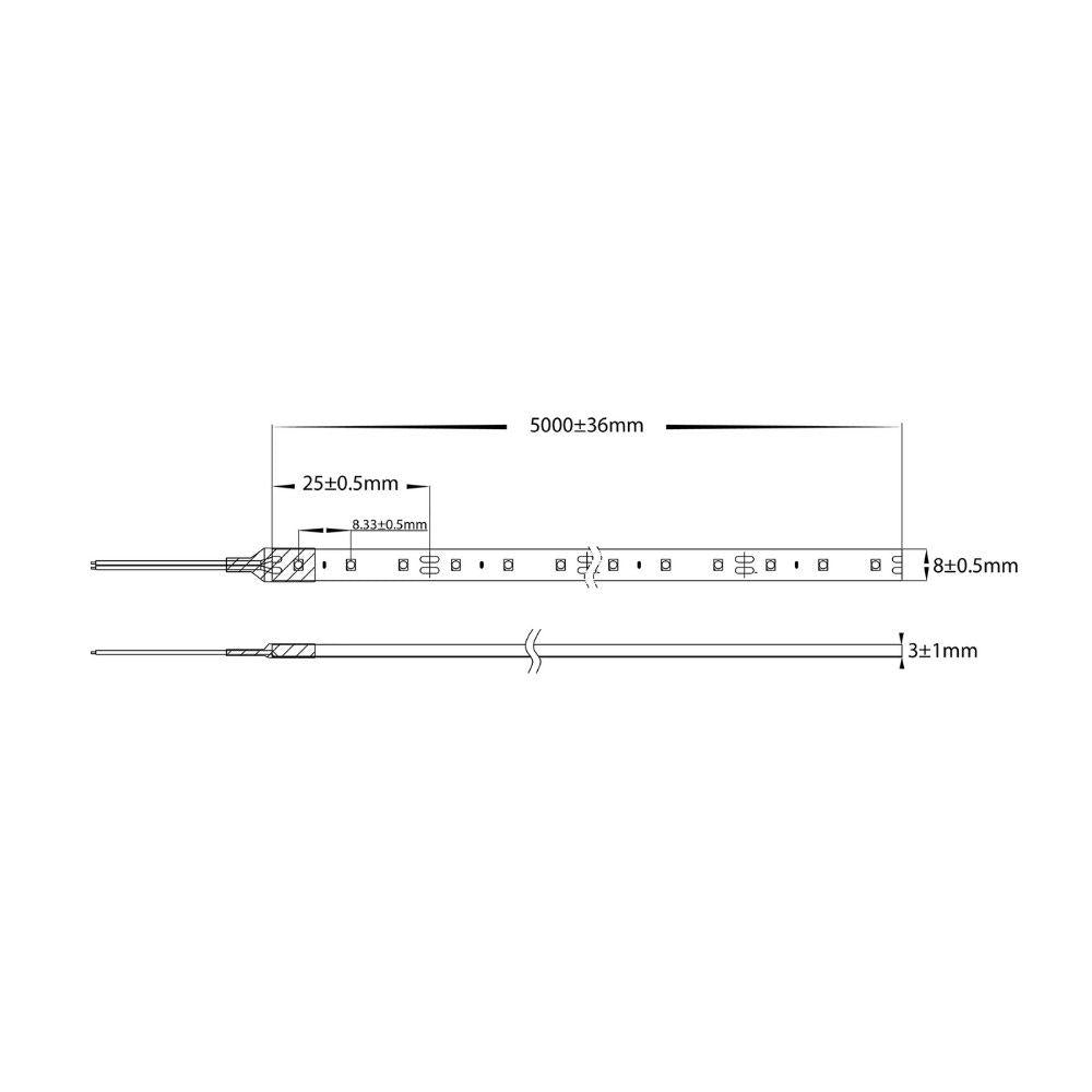 Havit STRIP-9.6-WP-EG LED Strip - 9.6W, 12V, 8mm, Per Metre, IP54 - DRIVER REQUIRED-Havit Lighting-Ozlighting.com.au