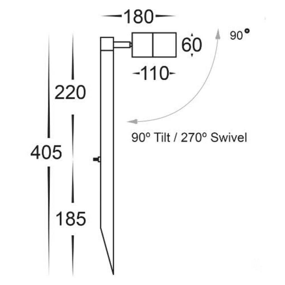Havit TIVAH Garden Spike Light - 5W, 12V - DRIVER REQUIRED-Havit Lighting-Ozlighting.com.au