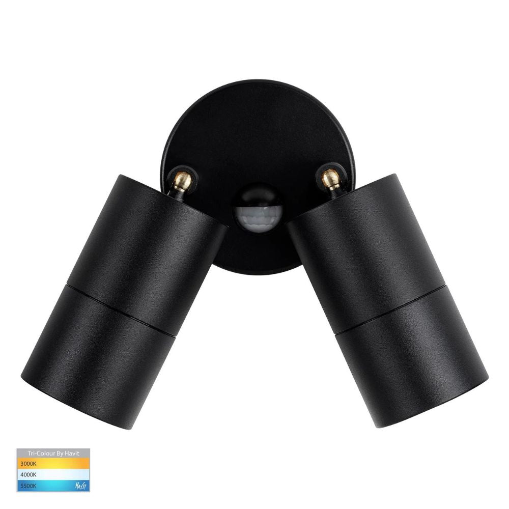 Havit TIVAH LED Spotlight - 7W, Tri-Colour, IP65, Adjustable, with Sensor-Havit Lighting-Ozlighting.com.au