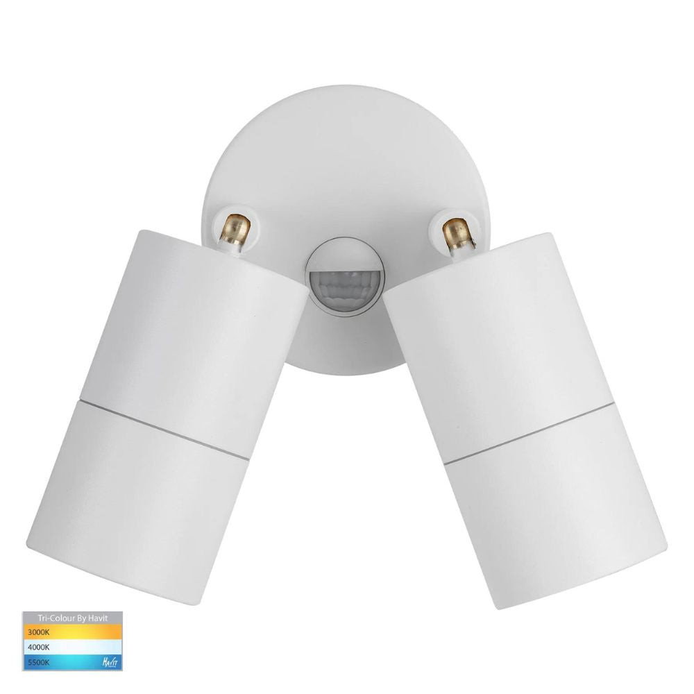 Havit TIVAH LED Spotlight - 7W, Tri-Colour, IP65, Adjustable, with Sensor-Havit Lighting-Ozlighting.com.au