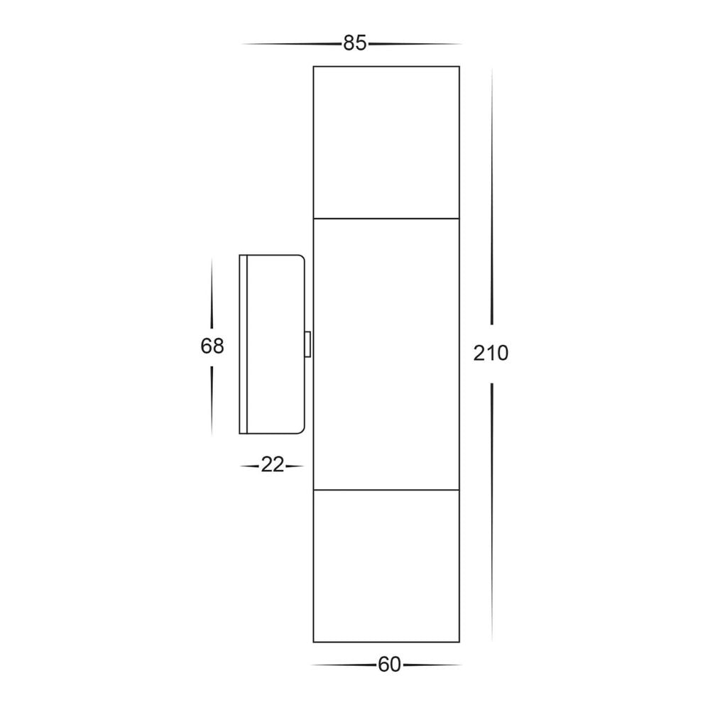 Havit TIVAH Wall Light - 25W, Tri-Colour, IP65-Havit Lighting-Ozlighting.com.au