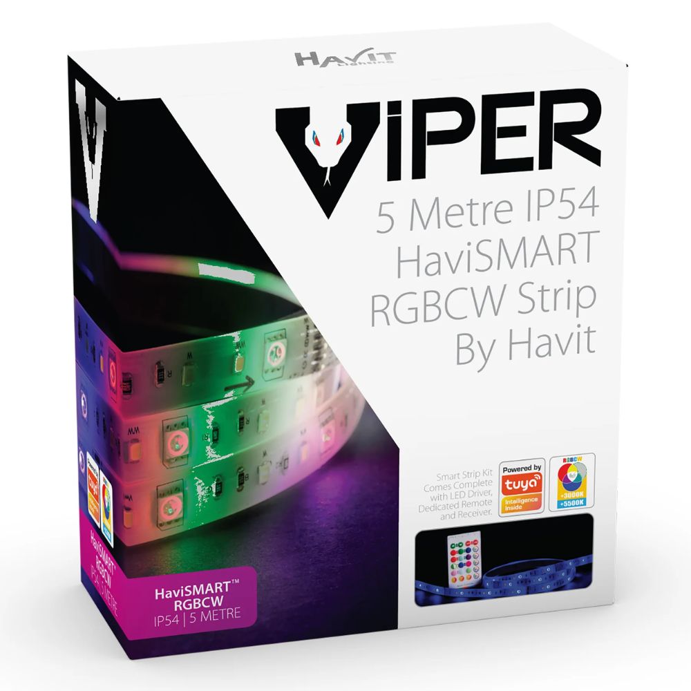 Havit VIPER LED Strip Kit - 7.2W, RGBCW, HaviSMART, Complete With Driver, IP54-Havit Lighting-Ozlighting.com.au