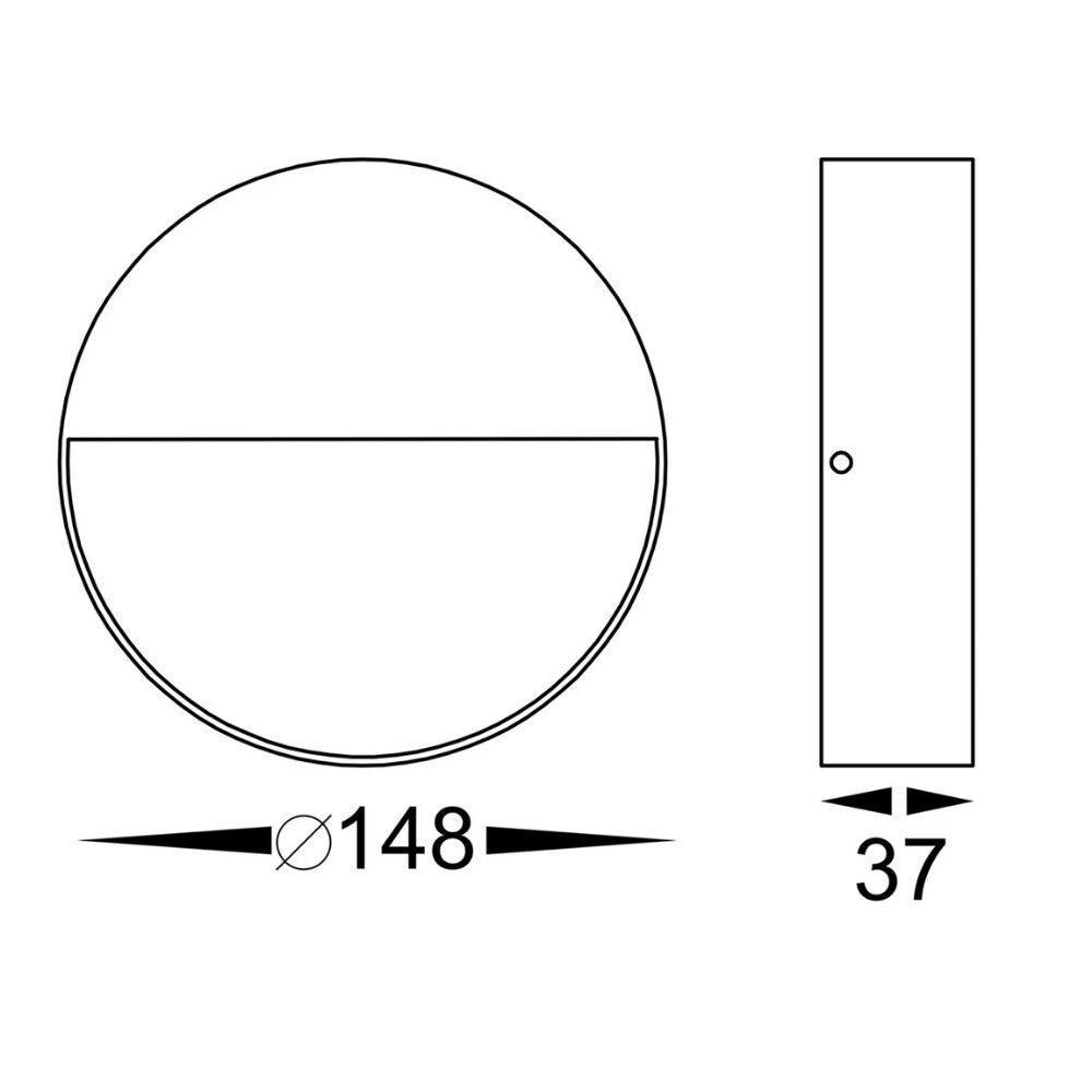 Havit VIRSMA - 4W/6W LED Tri-Colour Exterior Surface Mount Step Light IP54-Havit Lighting-Ozlighting.com.au