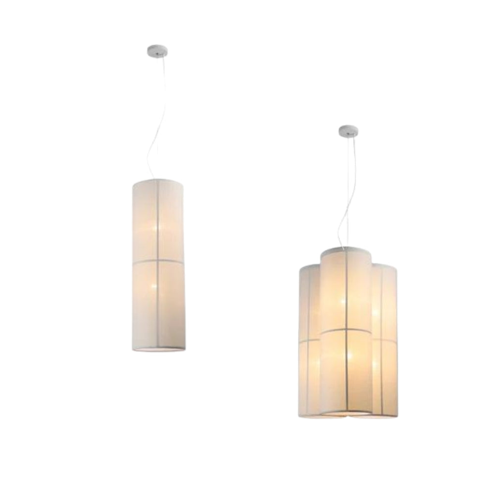 Lexi AILSA Pendant - 1/6 Light, Linen-Lexi Lighting-Ozlighting.com.au