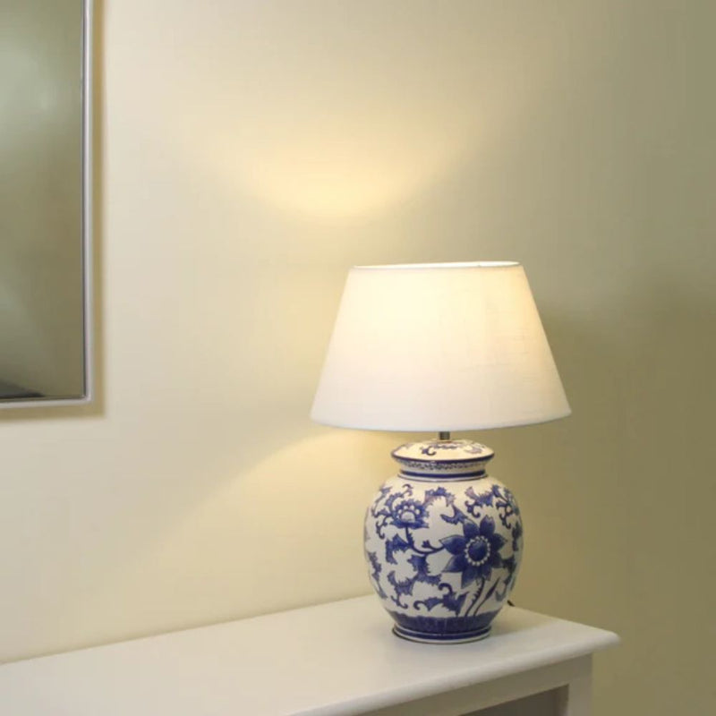 Lexi ANTHEA - Floral Ceramic Table Lamp-Lexi Lighting-Ozlighting.com.au